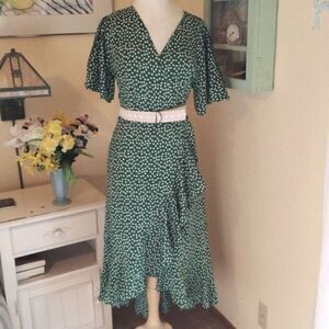 Shein Retro Inspired Dress with Two Belts